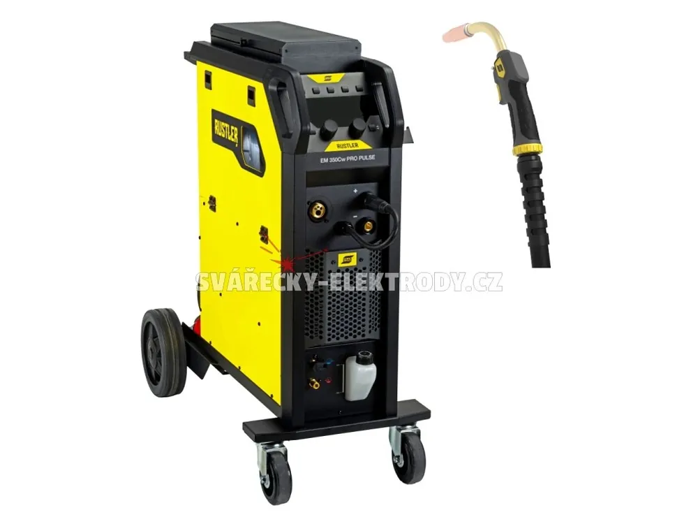 ESAB Rustler EM 350Cw PRO Synergic Pulse + hořák Exeor UP/DOWN Ihned K Objednání