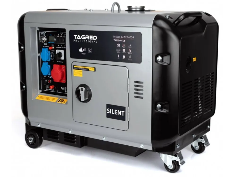 Dieselová elektrocentrála TAGRED TA10300TDS 7 kW AVR 230/400 V odhlučněná Víkendová Akce