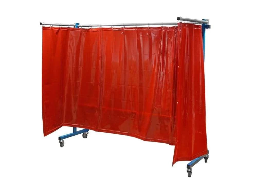 Časově Omezené TransFlex ochranná zástěna, červená 3700 × 1950 mm