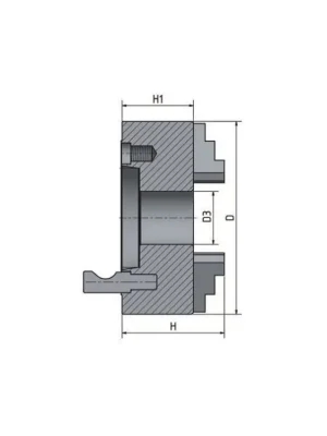 4-čelisťové sklíčidlo s centrickým upínáním ø 200 mm Camlock 4 Nejprodávanější