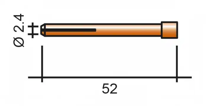 Výhodná Nabídka Spannzange 2,4 52 mm /TD0022-24/10N24D/701.0173-ZVAR/ WIG/17/18/26