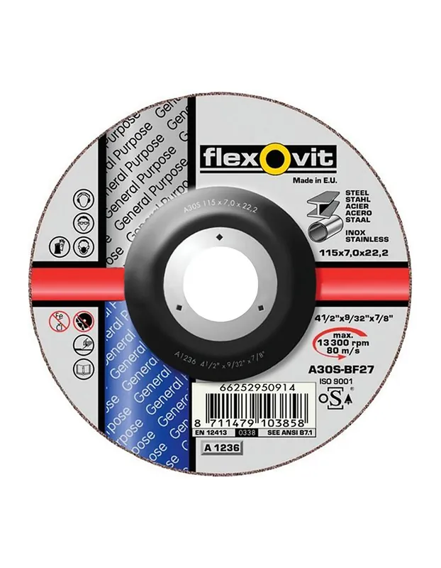 Scheibe Flexovit 230x4,0 A30S (66252950741) Stahl/Edelstahl Finální Výprodej