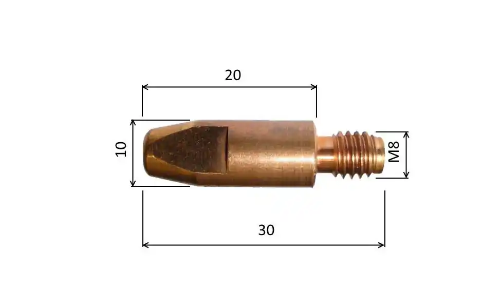 Dokud Zásoby Vydrží Spitze 0,8 M8x30mm E-Cu /MD05-08/140.0114-ZVAR/