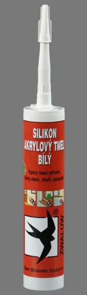 Nejlepší Volba Silikon akrylový tmel 280ml bílý DEN BRAVEN 20202RL
