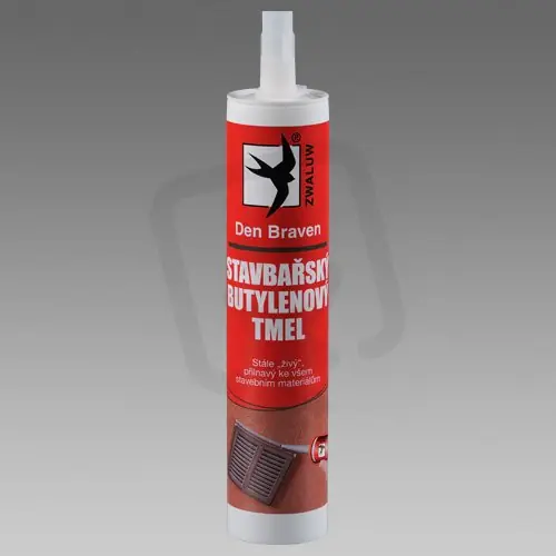 Stavbařský butylenový tmel 600ml bílý DEN BRAVEN 10114BD Poslední Šance