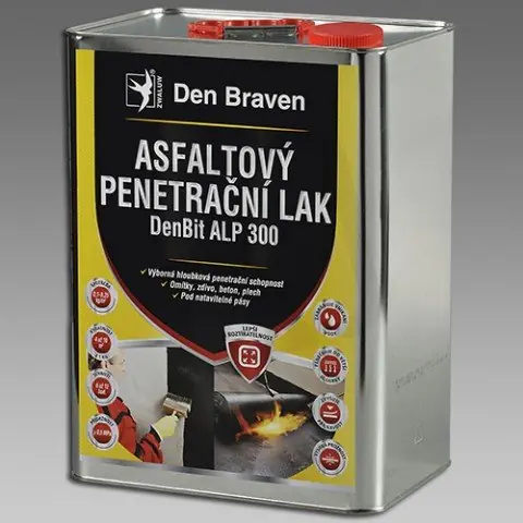 Přímo Od Výrobce Asfaltový penetrační lak ALP300 - 9 kg DenBit FE kanystr DEN BRAVEN 10990BI