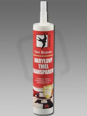 Akrylový tmel transparentní 280 ml DEN BRAVEN 20101RL Oblíbený