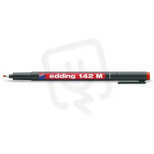 Permanentní pero s kulatým hrotem 1,0mm/barva rudá EDDING 142 M rudá Novinka