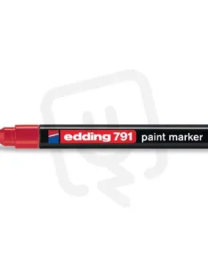 Zlevněný EDDING 791 rudá Permanentní pero s kulatým hrotem 1-2mm / barva rudá