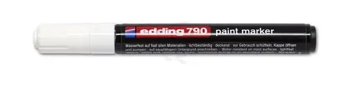 EDDING 790 bílá Permanentní pero s kulatým hrotem 2-4mm/barva bílá(EDDING 750) Víkendová Akce