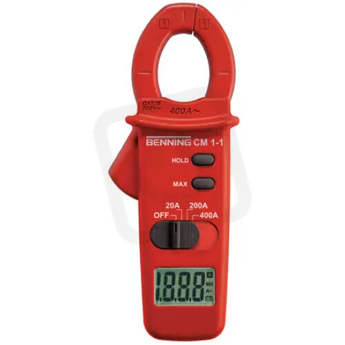 Výhodná Nabídka Klešťový multimetr AC 10mA-400A, rozevření čelistí 30mm, CAT III 600V CM 1-1