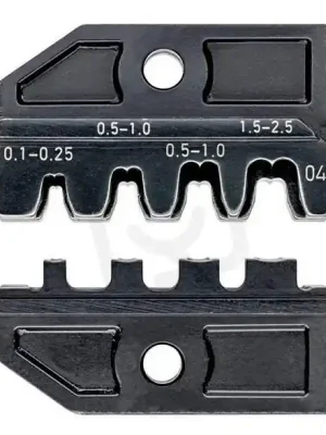 Zlevněný KNIPEX 974904 čelisti k LK1 na mosazné objímky 2,8 a 4,8mm 0,1-2,5mm2