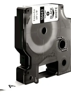 Akce S0718580 18443 DYMO páska RHINOVinylová šíře 9mm,černý tisk na bílé pásce