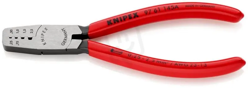 Kup Teď KNIPEX 9761145A lisovací kleště na dutinky 0,25-2,5mm2 economy LD 0,75-2,5