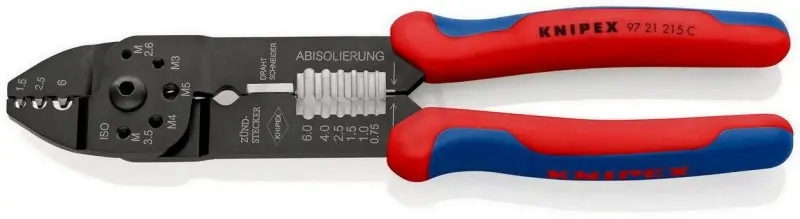 Levný KNIPEX 9721215C kleště lisovací hobby na kabelové koncovky bez izolace