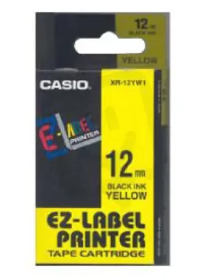 Nejlepší Volba XR-12YW1 Páska CASIO originální plastová samolepicí šíře 12mm,návin 8m