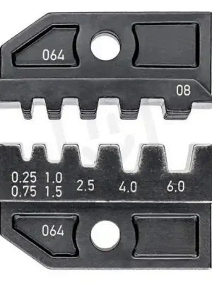 KNIPEX 974908 čelisti k LK1 na dutinky, pro průřezy 0,25-6mm2 dle UL C1-D 0256 Omezená Nabídka