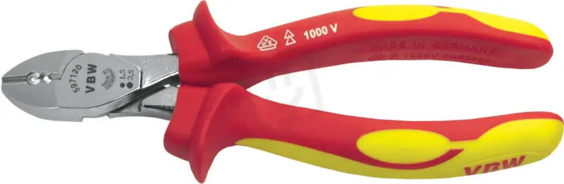Kleště štípací stranové s odizolováním délka 160mm, VDE izolace 1000V NK 597 520 Nejlepší Volba
