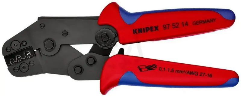KNIPEX 975214 lisovací kleště na konektory bez izolace 0,1-1,5mm2 š2,8 a 4,8mm Koupit Online
