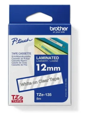 Páska BROTHER TZe-135, průsvitná/bílá (12mm, l.) Must-Have