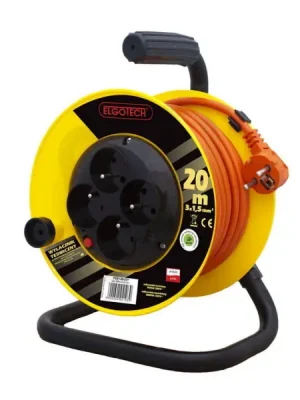 Sleva Prodlužovací buben PZB1-40-20Y 20m 4x zásuvka 230V, H05VV-F 3x1,5