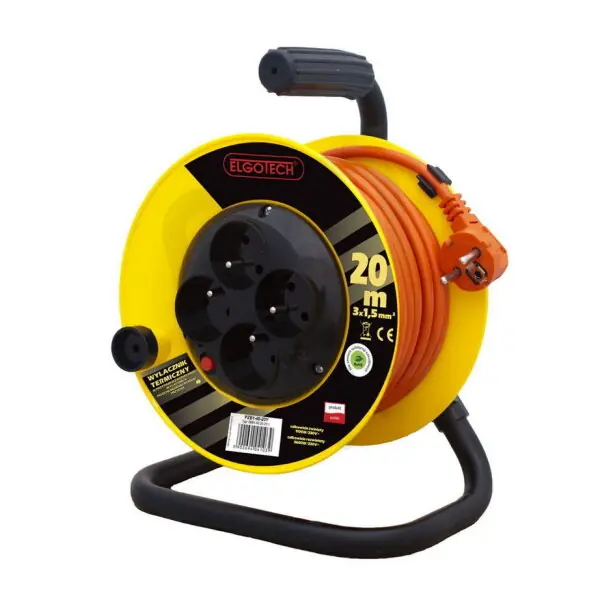 Sleva Prodlužovací buben PZB1-40-20Y 20m 4x zásuvka 230V, H05VV-F 3x1,5