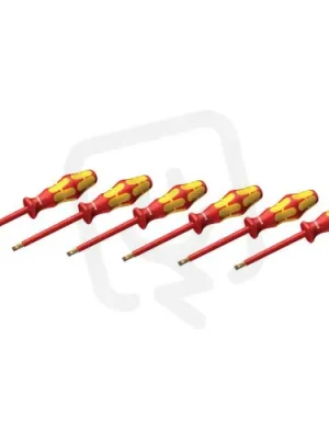 Sada 6ks šroubováků plochých 1000V Kraftform, rozměry 2,5-6,5mm SR 6,5 SET Omezená Nabídka