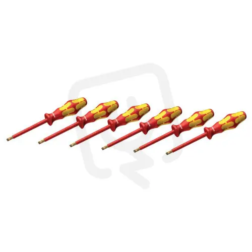 Sada 6ks šroubováků plochých 1000V Kraftform, rozměry 2,5-6,5mm SR 6,5 SET Omezená Nabídka