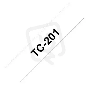 Poslední Šance Páska BROTHER TC-201 bílá/černá (12mm)