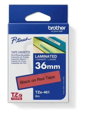 Páska BROTHER TZe-461, červená/černá (36mm, laminované) Poslední Šance