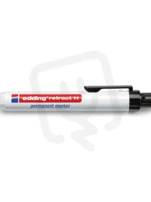 Odeslání Ihned Permanentní pero s kulatým výsuvným hrotem 1,5-3mm/barva černá EDDING retract 11