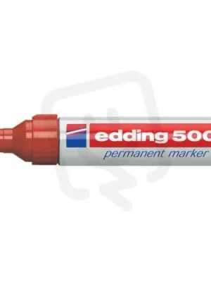 Vysoce Kvalitní Permanentní pero se seříznutým hrotem 2-7mm/barva rudá EDDING 500