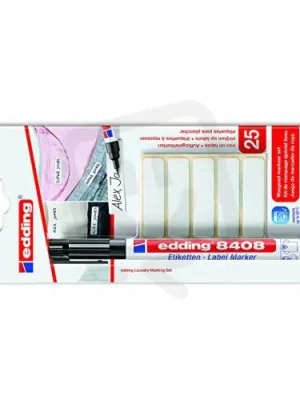 Víkendová Akce Permanentní pero na etikety, s kulatým hrotem 0,75mm (na oděv) EDDING 8408 černá