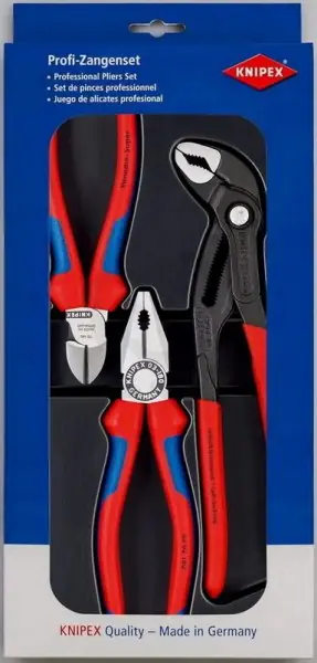 Pouze Dnes KNIPEX Nejprodávanější sada 1x 03 02 180, 1x 70 02 160, 1x 87 01 250