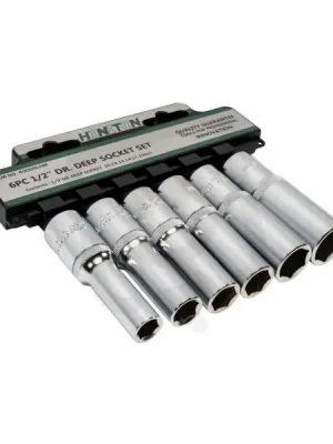 Levný Sada 1/2‘‘ hlavic prodloužené 10-19mm 6dílů HONITON H4006