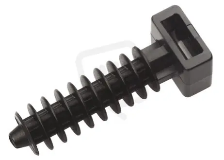 Hmoždinka pro vázací (stahovací) pásek 10x43 černá PA 6.6 (100ks) 1792012 Akční Nabídka