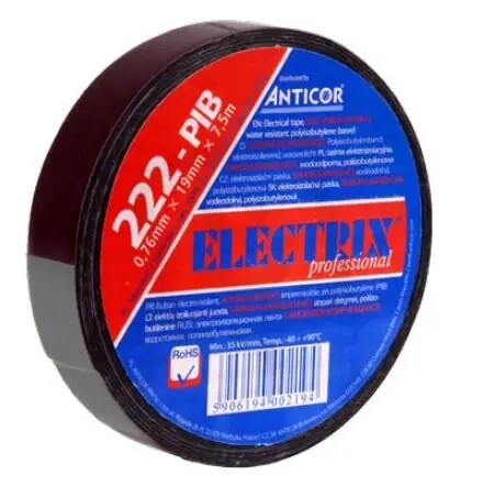 Samovulkanizační izolační páska ANTICOR 222 PIB 50x7,5x0,76 Horká Nabídka