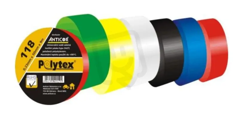 Akce Instalační páska ANTICOR 118 Polytex 25mm x 9m černá