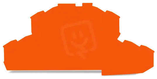 Must-Have Koncová bočnice a separátor Tloušťka 0,8mm oranžová WAGO 2002-2492