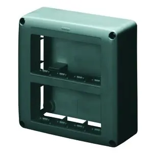 Autentický Skříňka pro lištovou instalaci 27 COMBI 8M (2x4), vertikální, IP40, antracit