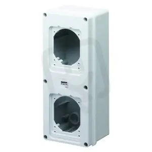 Krabice s víkem, 2 otvory 85x75mm - 95x80mm, IP55, GEWISS GW66742 Speciální Cena
