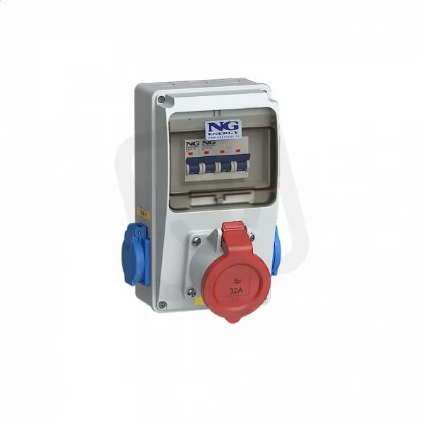 Zásuvková kombinace MIN 1x 32A/400V/5p, 2x 230V s ochr. kolíkem SJ 53 6962 MN.01 Nejlepší Cena