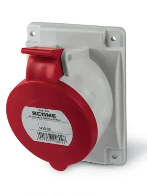 Zásuvka vestavná OPTIMA, šikmá 3P+E, 32A, 6h/380-415 V, 50/60 Hz, IP44 413.3266 Výhodná Nabídka
