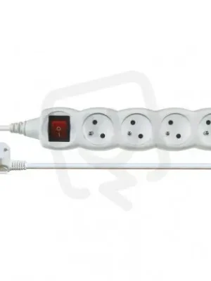 Nejlepší Cena Prodlužovací kabel 2 m 4 zásuvky s vypínačem bílý PVC 1mm2 EMOS P1412
