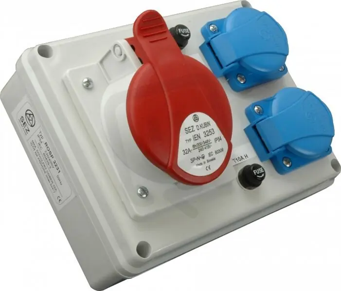 Minizásuvková rozvodnice Praktik-IP54, 1x3253, 2x230V ROSP 3231 Bezpečná Platba