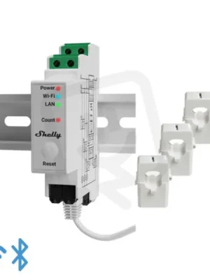 Modul měření spotřeby na DIN SHELLY PRO 3EM-120 1kanálová, LAN, WiFi, BT Vysoce Kvalitní