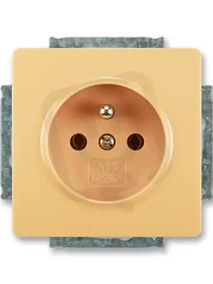 Zásuvka ABB SWING s ochranným kolíkem, béžová 5518G-A02349 D1 Bezpečná Platba