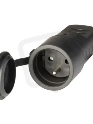 Spojka (zásuvka) pogumovaná 2P+E, 16A, 200-250 V, 50/60 Hz, IP44 SCAME 110.3150 Dokud Zásoby Vydrží