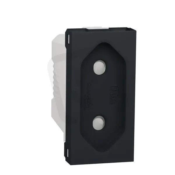 Zásuvka NOVÁ UNICA 230V/10A pro ploché vidlice, 1M, Antracit SCHNEIDER NU303154 Cenový Hit