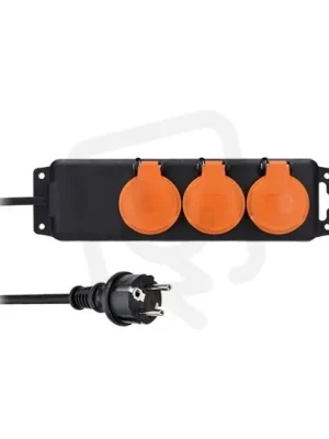 Cenový Hit 3z prodlužovací přívod IP44 5m 3 x 1,5mm2 gumový kabel venkovní SOLIGHT PP323